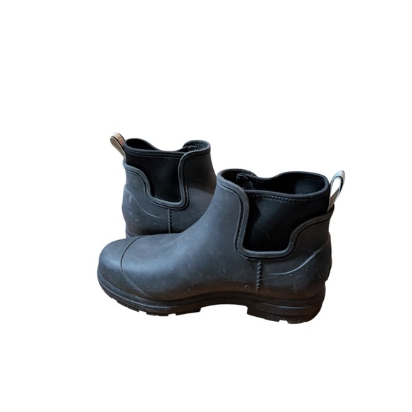 UGG Droplet Women's Waterproof Rubber Ankle Boots – Black – W 11 - Picture 4 of 11